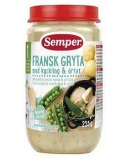 Ястие Semper - Френска яхния с пиле и билки, 235 g