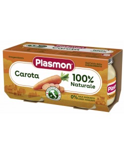 Зеленчуково пюре Plasmon - Моркови, 2 х 80 g