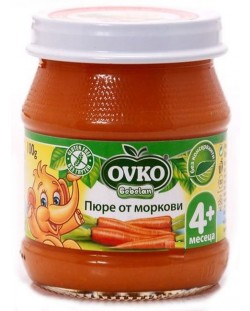 Зеленчуково пюре Bebelan Ovko - Моркови, 100 g