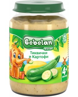 Зеленчуково пюре Bebelan Puree - Тиквички с картофи, 190 g