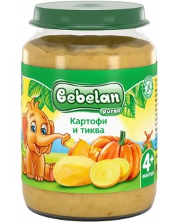 Зеленчуково пюре Bebelan Puree - Картофи с тиква, 190 g