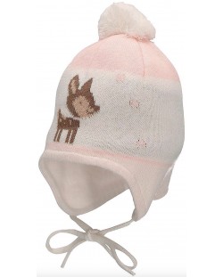 Зимна бебешка шапка Sterntaler - Бамби, 49 cm, 12-18 месеца