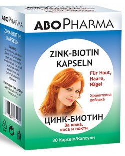Zink-BIotin, 30 капсули, Abo Pharma