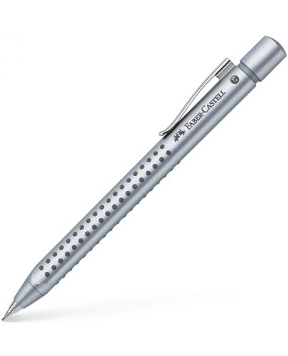 Автоматичен молив Faber-Castell Grip - Сребрист, 0.7 mm - 1