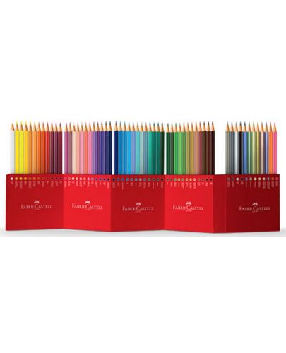 Комплект цветни моливи Faber-Castell - Замък, 60 броя - 2