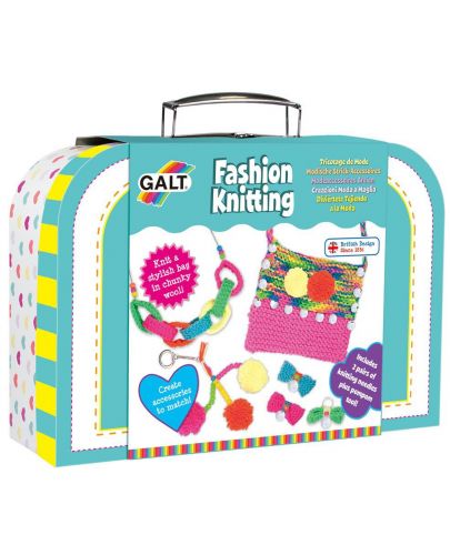 Творчески комплект Galt - Аксесоари за плетене, в куфарче - 1