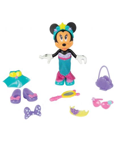 Кукла IMC Toys Disney - Мини Маус, русалка, 15 cm - 3