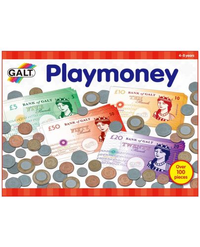 Игрален комплект Galt - Пари и монети за игра - 1