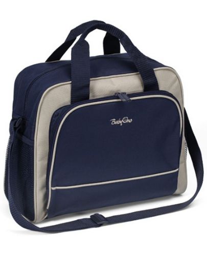 Чанта за количка Babyono - Basic, тъмносиньо и сиво - 1