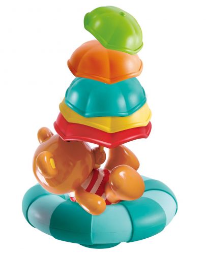 Играчка за баня - Мече Теди с разноцветен, чадър - 1