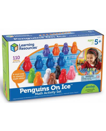 Детска логическа игра Learning Resources - Пингвини върху лед - 1