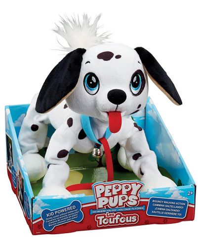 Играчка Peppy Pets - Домашен любимец за разходка, далматинец - 1