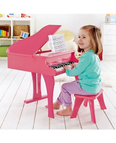 Детски музикален инструмент Hape - Пиано, розово - 3