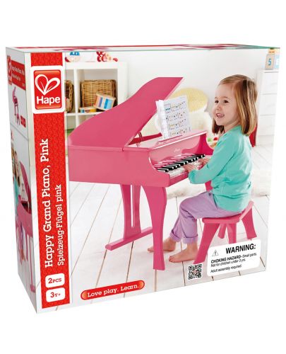 Детски музикален инструмент Hape - Пиано, розово - 5