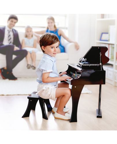 Детски музикален инструмент Hape - Пиано, черно - 3