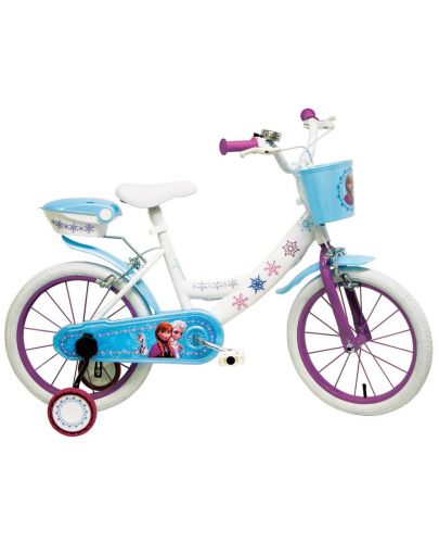 Детски велосипед с помощни колела Mondo - Замръзналото кралство, 14 инча - 1