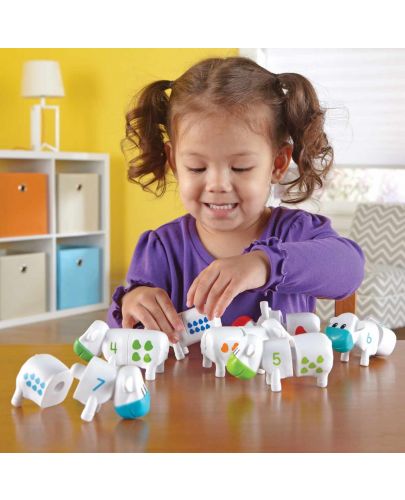 Детска логическа игра Learning Resources - Любознателните крави - 2