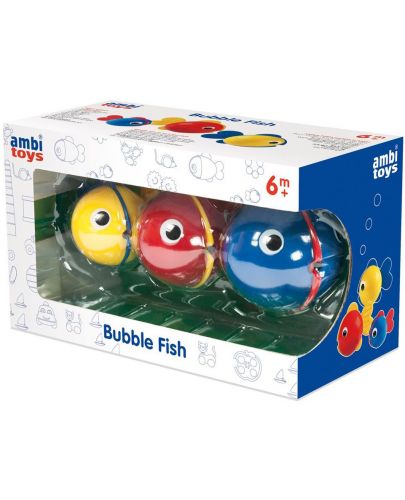 Играчка за баня Ambi Toys - Рибки за балончета Bubble Fish - 2