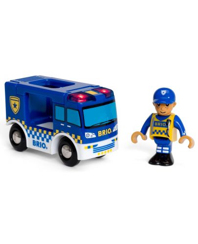Играчка Brio World - Полицейски ван - 3
