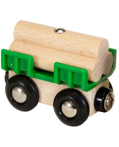 Играчка Brio - Трактор с дървен материал - 4
