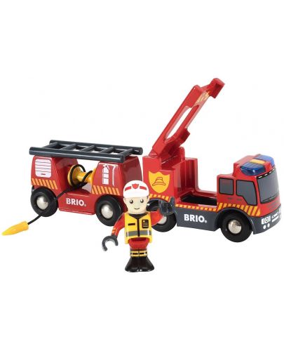 Играчка Brio World - Пожарна кола - 3