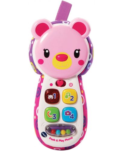 Детска играчка Vtech - Телефон розово меченце - 3