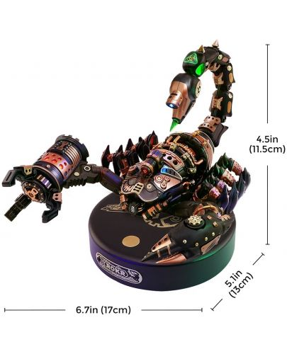 3D пъзел Robo Time от 123 части - Императорски скорпион - 2