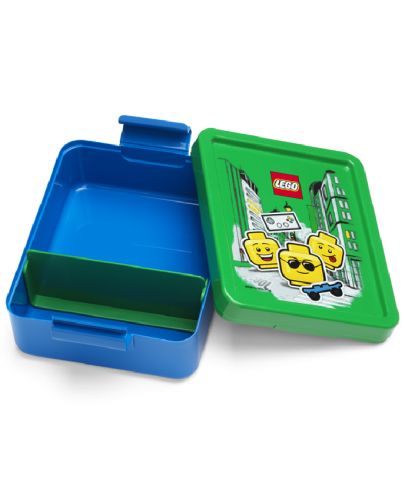Комплект бутилка и кутия за храна Lego Wear - Iconic Lunch, син - 2