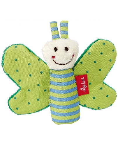 Бебешка играчка Sigikid Grasp Toy - Зелена пеперуда, 9 cm - 1