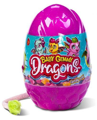 Плюшена играчка Baby Gemmy - Дракон в яйце, асортимент - 3