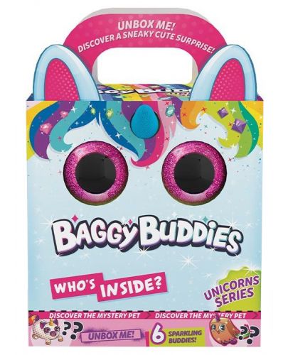Плюшена играчка-изненада Baggiy Buddies - Еднорог XL, асортимент - 1