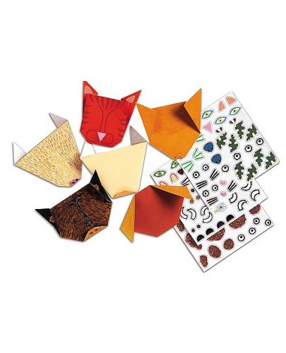 Комплект за оригами Djeco - Животни - 1