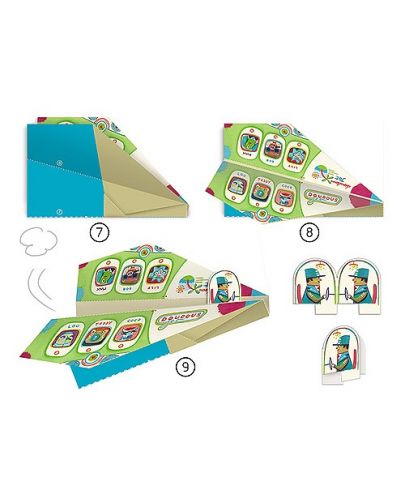 Комплект за оригами Djeco - Самолети - 2