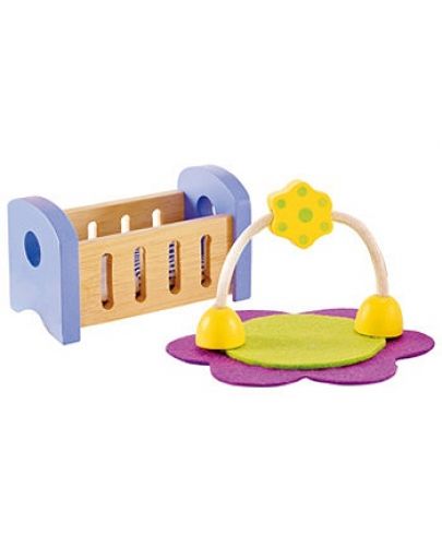 Комплект дървени мини мебели Hape - Обзавеждане за бебешка стая - 1