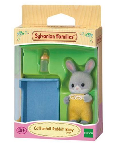 Комплект фигурки Sylvanian Families - Бебе зайче, Cottontail - 1