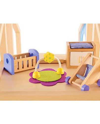 Комплект дървени мини мебели Hape - Обзавеждане за бебешка стая - 4