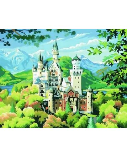 Творчески комплект за рисуване KSG Crafts - Шедьовър, Замъкът Нойшванщайн - 2
