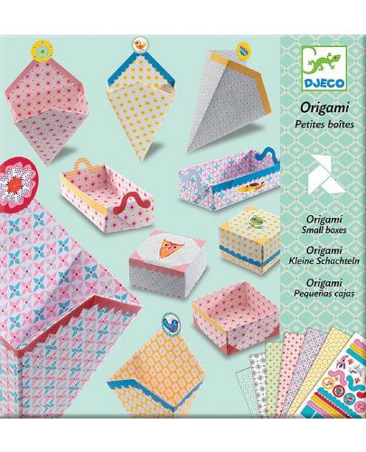Комплект за оригами Djeco - Малки кутии - 1
