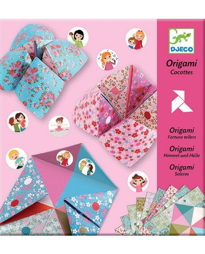 Комплект за оригами Djeco - Гадател на желанията - 1