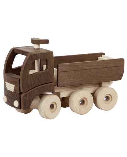 Дървена играчка Goki Nature - Самосвал - 1