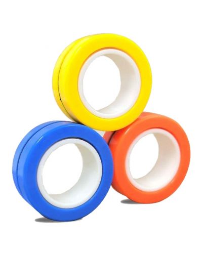 Магнитни пръстени за трикове Johntoy - 3 броя, разноцветни - 3