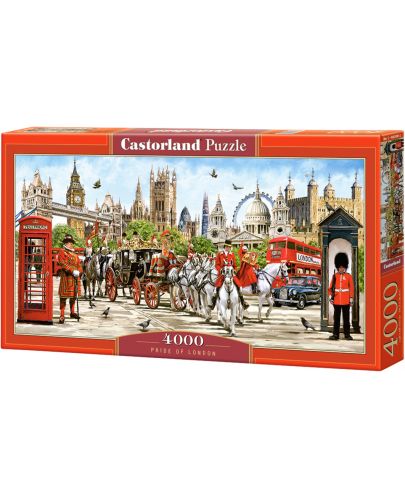 Панорамен пъзел Castorland от 4000 части - Гордостта на Лондон, Ричард Макнийл - 1