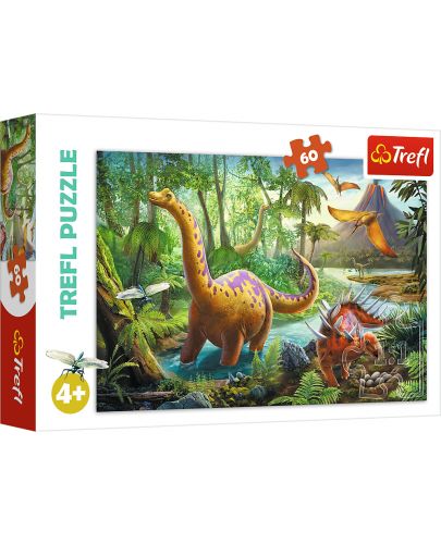 Пъзел Trefl от 60 части - Мигриращи Динозаври - 1
