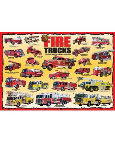 Пъзел Eurographics от 100 части –  Пожарникарски камиони - 2