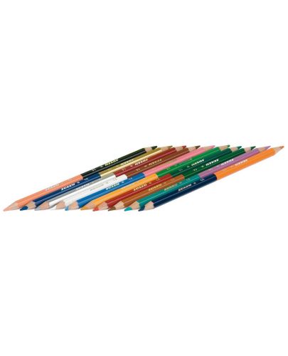 Комплект цветни моливи Jolly Crazy - Двустранни, 12 x 2 цвята - 2