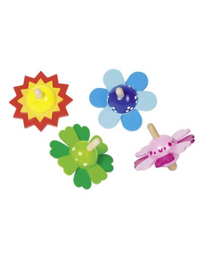 Детска играчка Goki - Пумпал, цветя, асортимент - 1