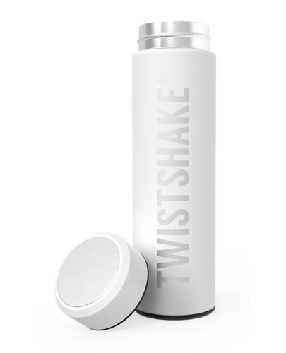 Детски термос Twistshake Hot or Cold Pastel - Бял, 420 ml - 1
