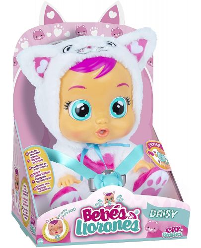 Плачеща кукла със сълзи IMC Toys Cry Babies - Дейзи, коте - 2