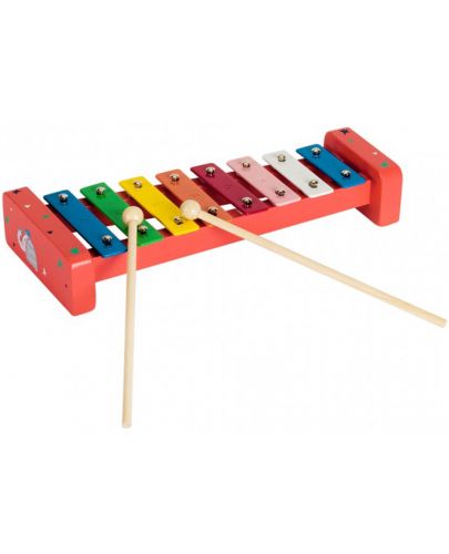 Дървена музикална играчка Pino - Ксилофон Слонче, в кутия - 1