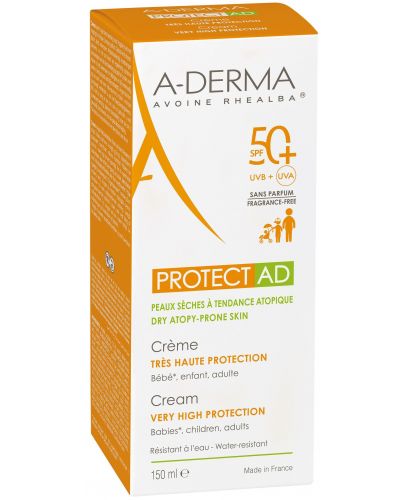 A-Derma Protect Крем AD, SPF 50+, 150 ml - 3